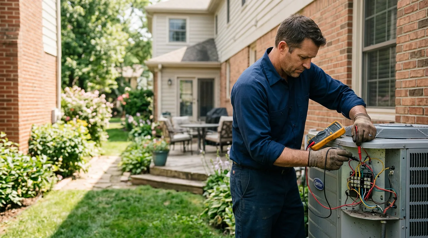 HVAC technician working near Glen Rock, PA